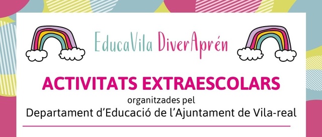 Cartel de las actividades extraescolares EducaVila DiverAprn