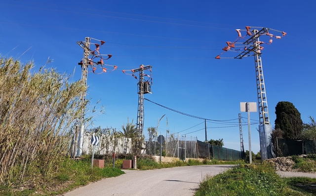 Torretas elctricas rectificadas en el Paisaje Protegido del Mijares