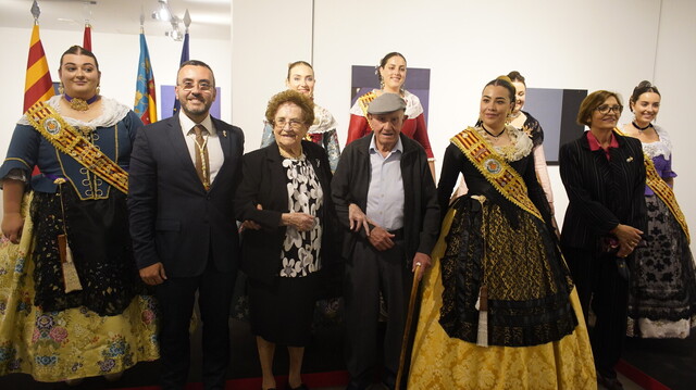 Homenaje a Vicentica Us y Salvador Sifre, la mujer y el hombre ms mayores de Vila-real_1