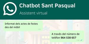 La programació de Sant Pasqual arriba al WhatsApp amb el primer assistent virtual de les festes
