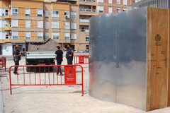 Trasllat de la creaci d'art urb 'Miratge' al Centre de Tecnificaci