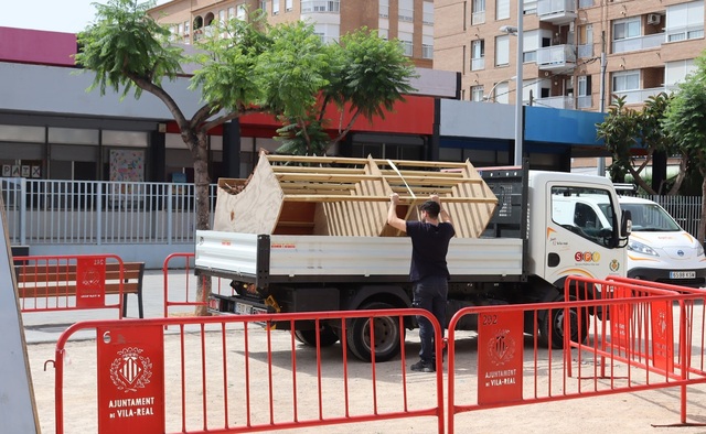 Traslado de la creacin de arte urbano 'Miratge' al Centro de Tecnificacin _1