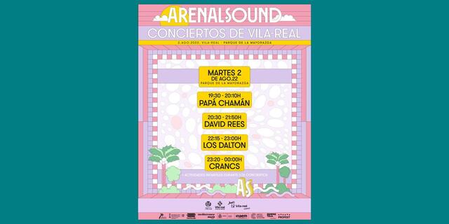 Cartel de conciertos del Arenal Sound en Vila-real