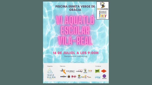 Cartell del VI Aquatl Escolar Vila-real