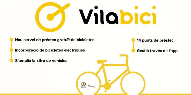 Nou servei gratut de prstec de bicicletes Vilabici