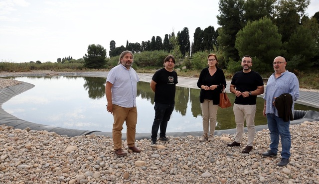 Visita a las obras de la laguna artificial del Millars en Burriana