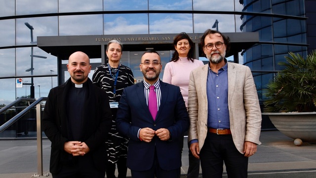 Visita de l'alcalde al campus de la Universitat CEU Cardenal Herrera de Castell