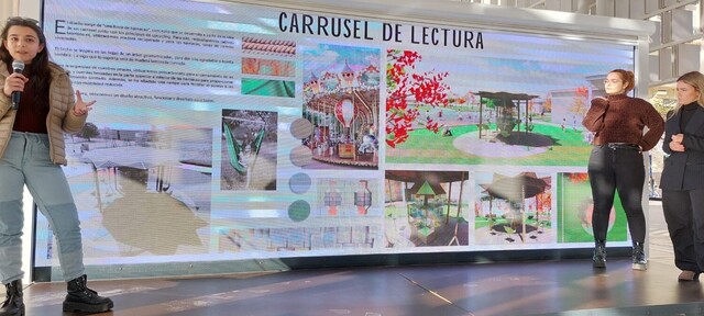 Presentación del diseño 'Carrusel de lectura', ganador de la edición de 2022 del convenio con la EASD