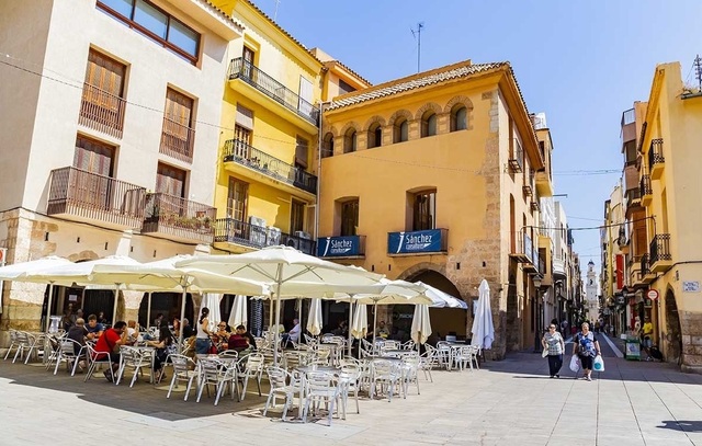 Terrasses a la plaa de la Vila 