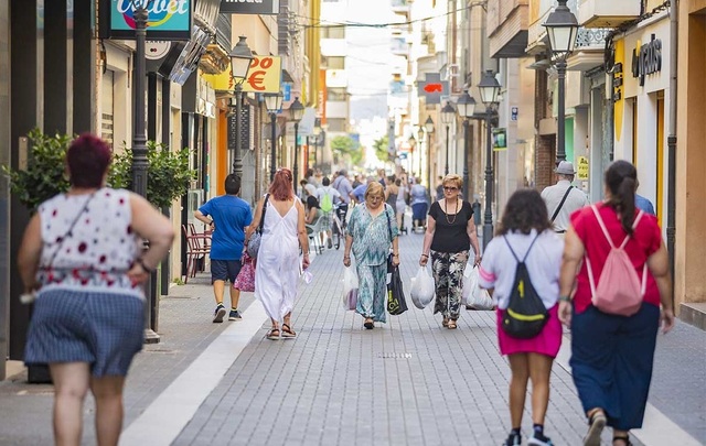 Comercios en el centro de la ciudad