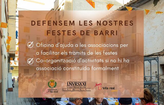 Trmites de las fiesstas de barrio