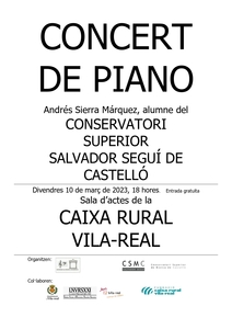 Concierto de piano de Andrs Sierra Mrquez