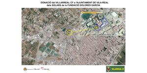 Plano de situación de los terrenos de la Fundación Dolores García