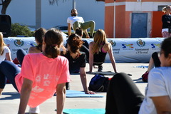 Clase de entrenamiento funcional en la Mayorazga