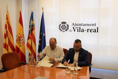 Jos Benlloch y Adolf Sanmartn firman el protocolo de colaboracin para la adquisicin de patrimonio municipal_1