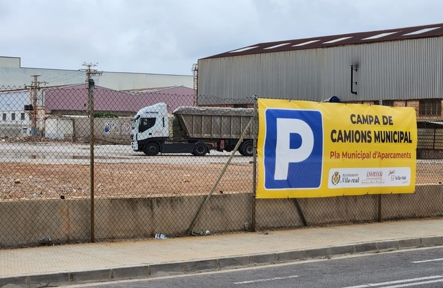 Parking provisional de camiones