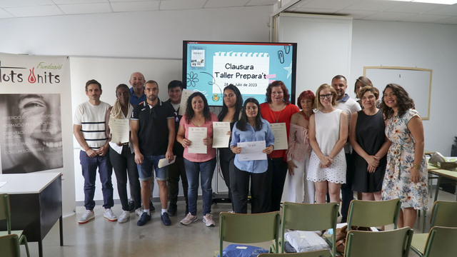 Clausura del taller Prepara't, de la Fundacin Tots Units