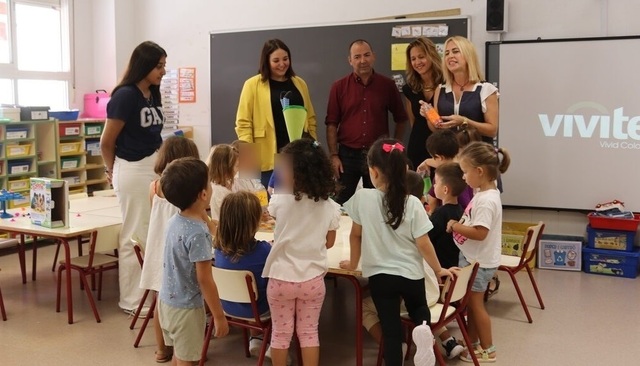 Primer da de curso en el colegio Escultor Ortells