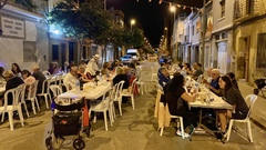 Cena de las fiestas del barrio de la Soledad