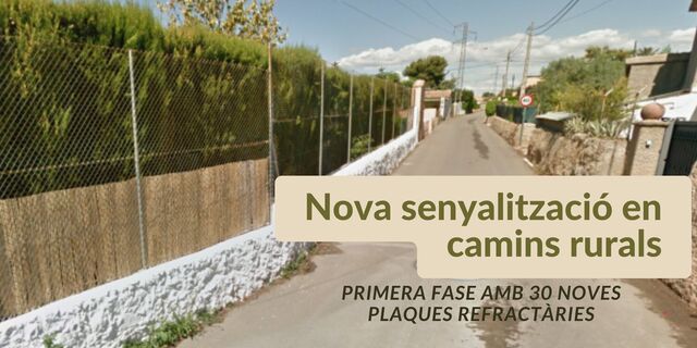 Pla de renovaci de plaques de camins rurals