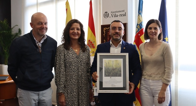 El alcalde recibe a los responsables de la Fundacin Caixa Rural Vila-real