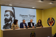 Presentación del concierto en homenaje a Tárrega por el centenario del Villlarreal CF