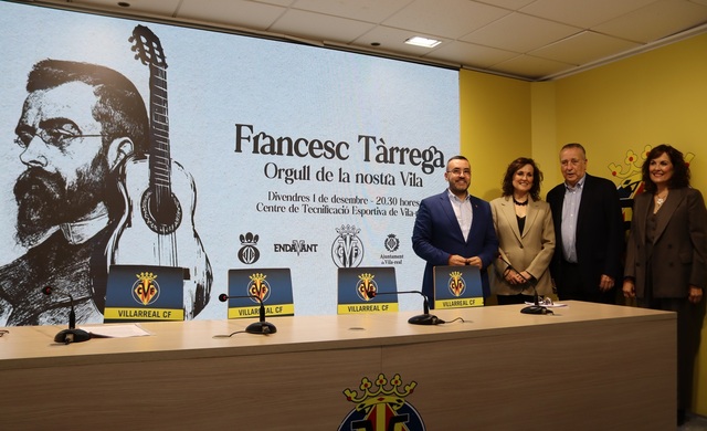 Presentacin del concierto en homenaje a Trrega por el centenario del Villlarreal CF_1