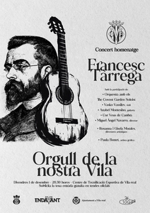 Concert homenatge Francesc Tàrrega - Orgull de la nostra Vila