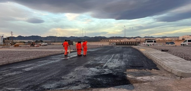 Obras de mejora del polgono de la zona sur, en el camino Les Voltes