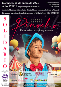 PINOCHO, UN GRAN ESPECTCULO MUSICAL PARA TODA LA FAMILIA