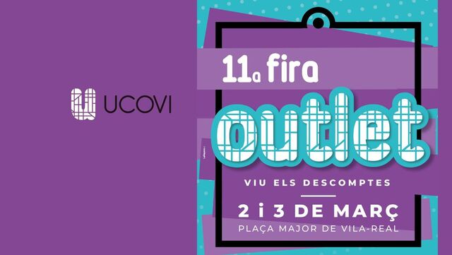 Cartel de la Feria Outlet de Ucovi 2024