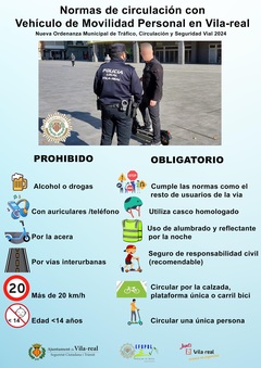 Campaa informativa sobre las normas de circulacin para patinetes y VMP