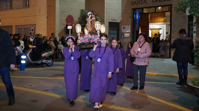 Procesin infantil y juvenil de la Cofrada de Santa Mara Magdalena