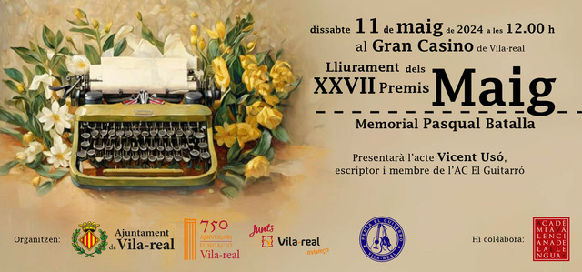 Invitaci per al lliurament dels Premis Maig