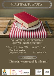 Mis letras, tu ayuda, acto solidario