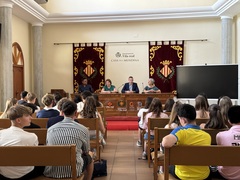 Recepcin a alumnos de intercambio con el colegio Santa Mara_1