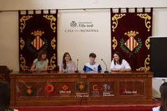 Recepcin de las estudiantes de Alemania de intercambio con el colegio Consolacin