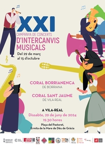 XXI campaa de conciertos de intercambios musicales, Coral Borrianenca y Coral San Jaime