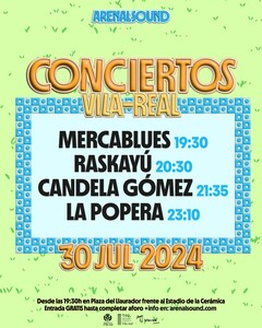 Cartel de conciertos del Arenal Sound en Vila-real_3