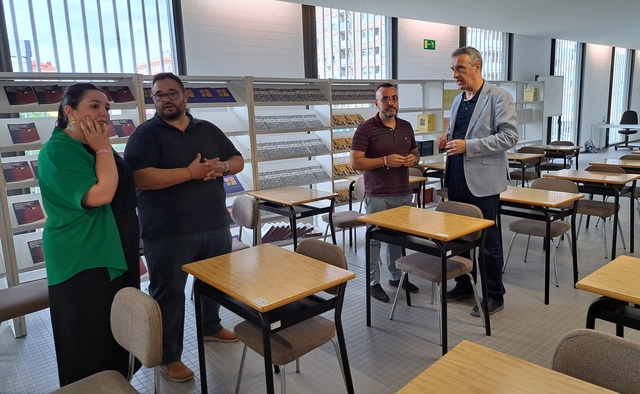 L'alcalde visita la BUC, habilitada per a acollir els exmens de setembre de la UNED_1