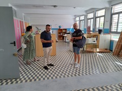 Visita al colegio Concepcin Arenal antes del inicio de curso