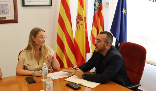 El alcalde, Jos Benlloch, y la vicealcaldesa, Maria Fajardo. 