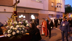 Procesin del santo rosario en el barrio del Cristo del Hospital