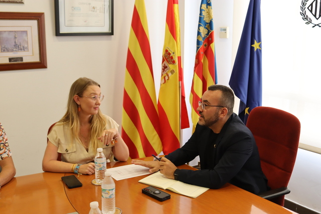 L'alcalde, Jos Benlloch, i la vicealcaldessa, Maria Fajardo.