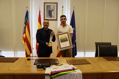 Recepci al ciclista Sebastin Mora pel seu segon campionat del mn_2