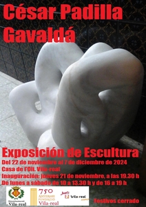 Exposicin de escultura de CSAR PADILLA.