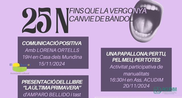 Programacin con motivo del 25N 