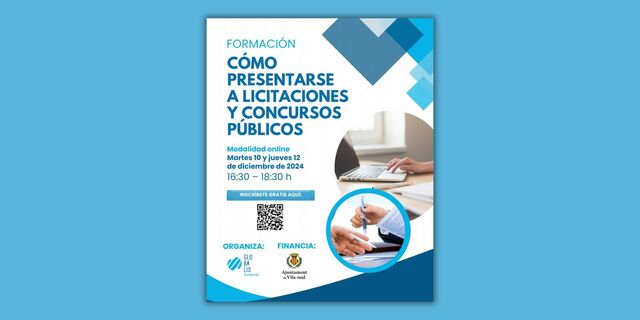 Cartell del curs de la Fundaci Globalis sobre formaci per a presentar-se a licitacions