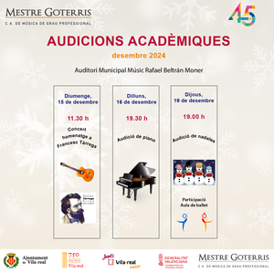 AUDICIONS ACADMICAS MESTRE GOTERRIS C A DE GRAU PROFESSIONAL