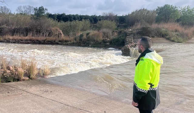 El alcalde supervisa el estado de los barrancos a casua del temporal